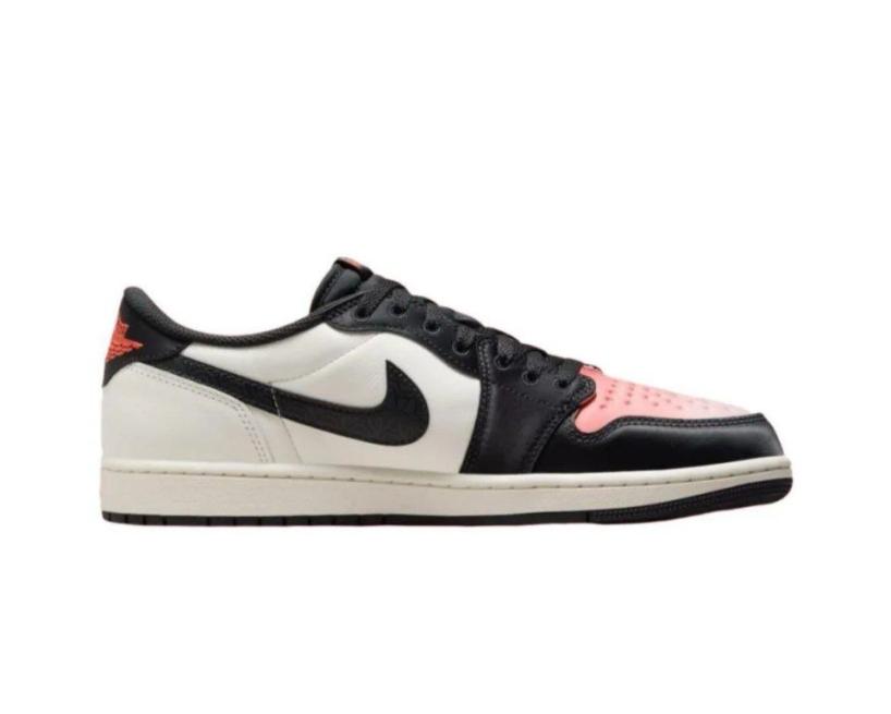 PSG x Air Jordan 1 Retro Low  "Sail Pink Oxford" (HF8828-100)