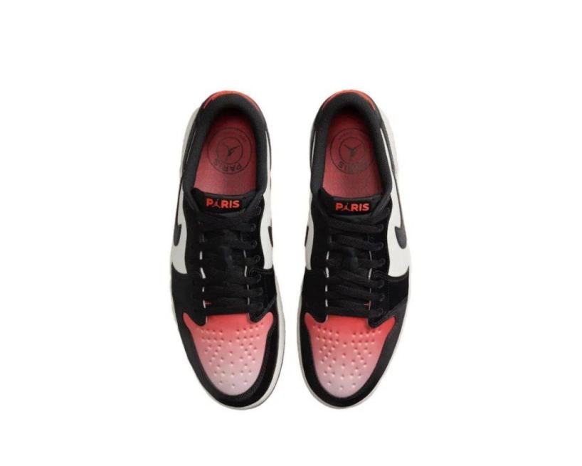 PSG x Air Jordan 1 Retro Low  "Sail Pink Oxford" (HF8828-100)