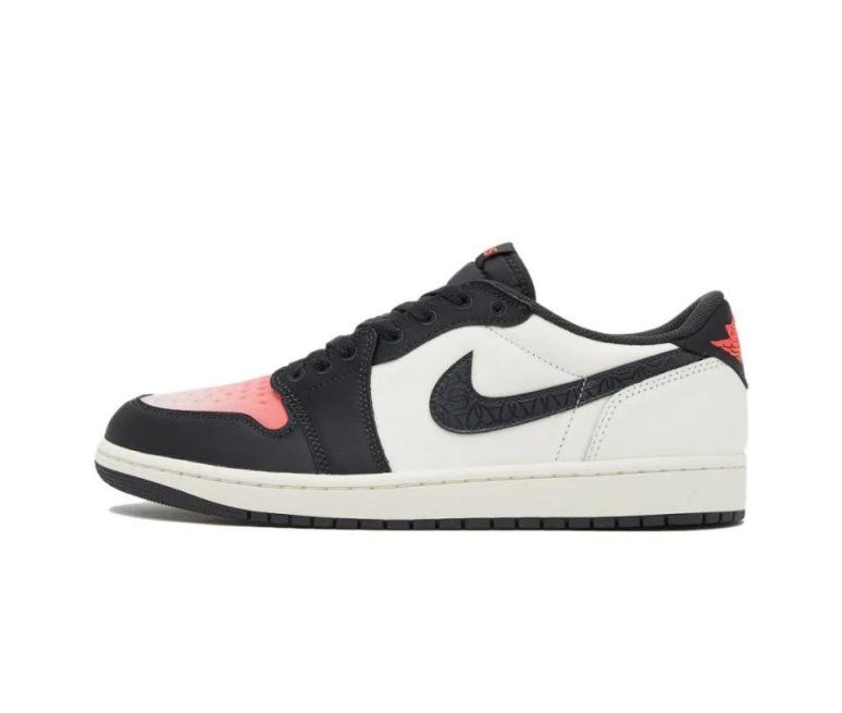 PSG x Air Jordan 1 Retro Low  "Sail Pink Oxford" (HF8828-100)