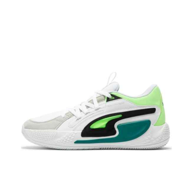 Puma Court Rider Chaos "Jewel White Fizzy Lime" (378051-01)