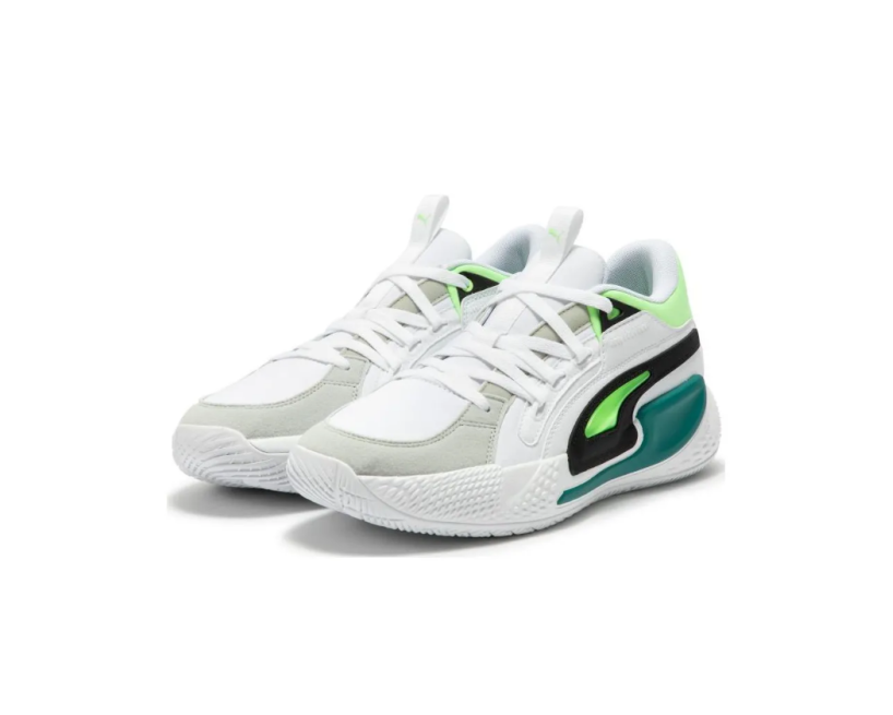 Puma Court Rider Chaos "Jewel White Fizzy Lime" (378051-01)