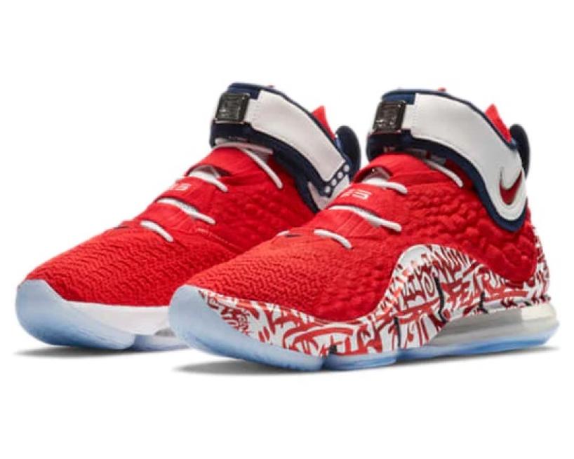 Nike LeBron 17 "Red Graffiti" (ct6052-600)