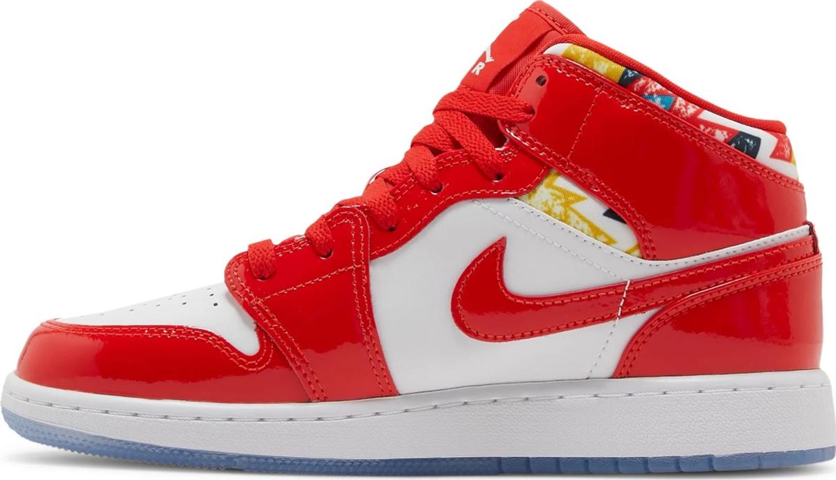 Jordan 1 Mid “Barcelona Sweater Print” (DC7248-600)