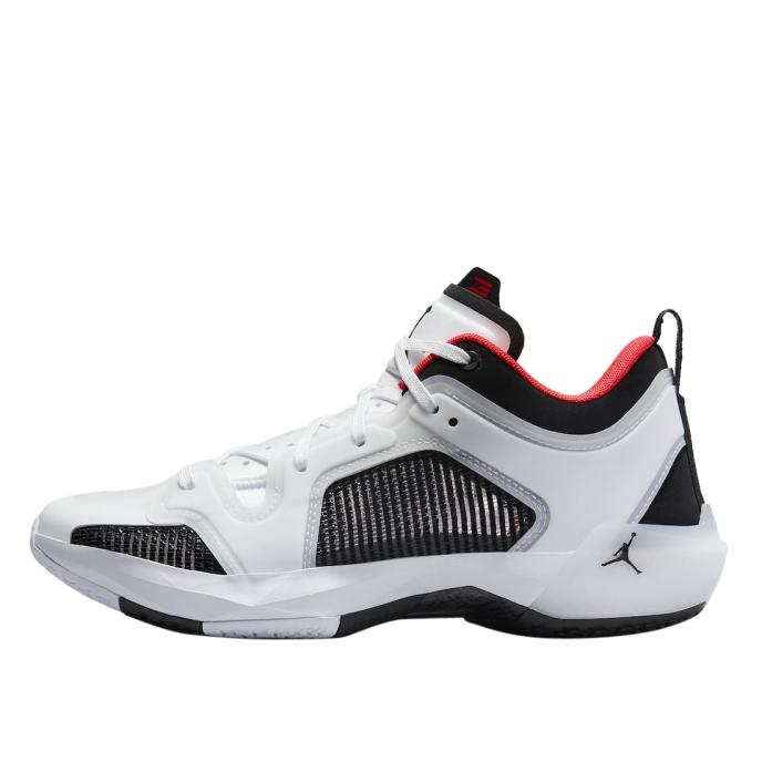 Jordan 37 Low 'White Black Siren Red' (DQ4122-100)