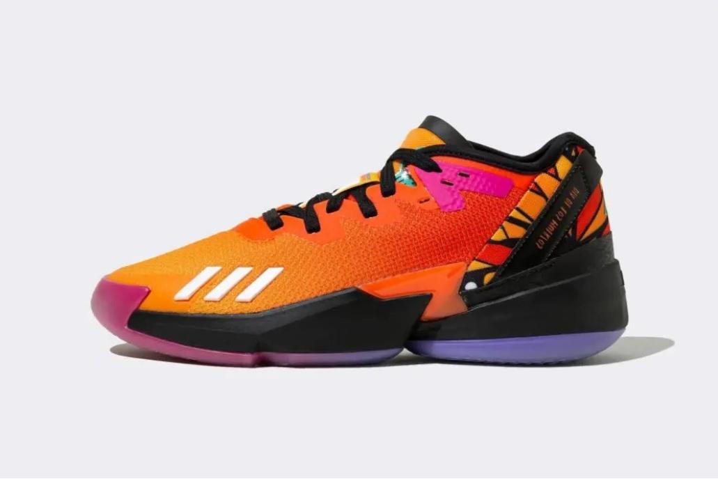 Adidas D.O.N. Issue 4 "Orange Black Purple" (GZ2570)