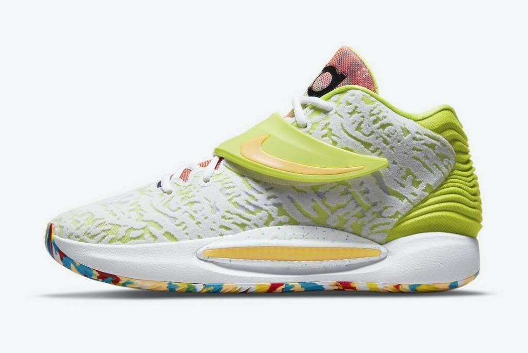 Nike KD 14 "White Lime Green" (CZ0170-101)